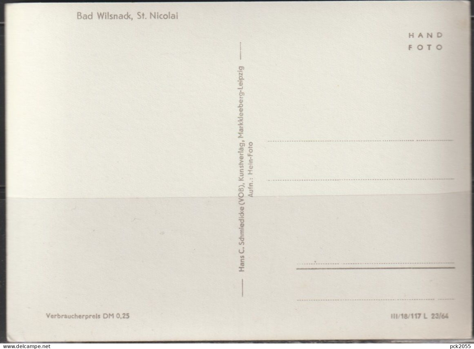 Bad Wilsnack - St. Nicolai - Nicht Gelaufen (AK 4635 ) Günstige Versandkosten - Bad Wilsnack