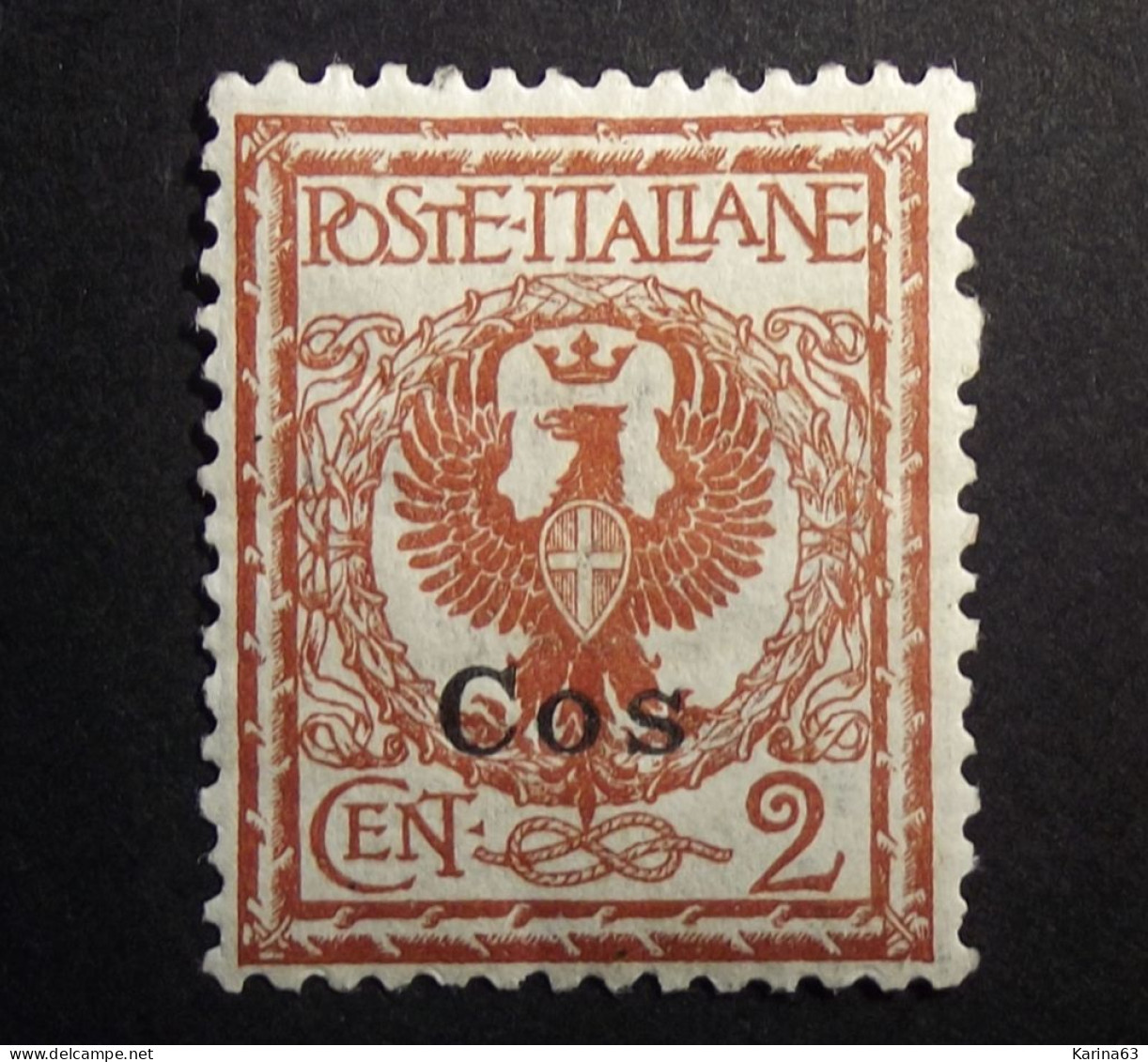 Italia - Italy - Italie  COS  - 1912 -  Greece Aegean Islands Egeo COS 2 C - Ägäis (Coo)