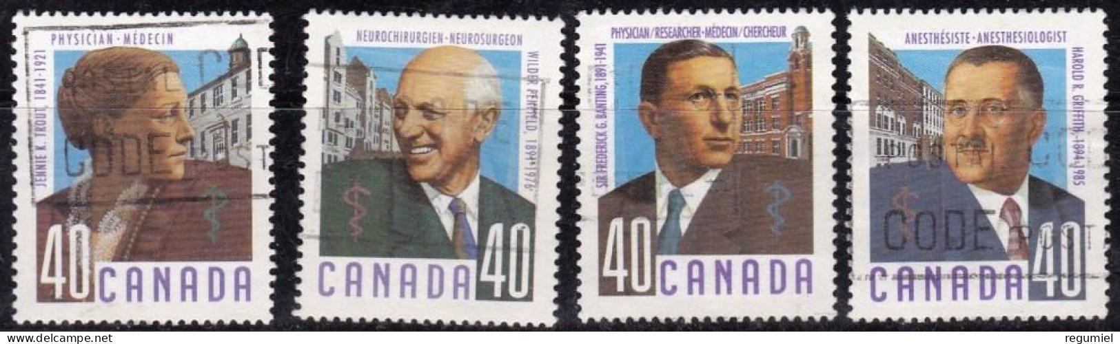 Canada U 1176/1179 (o) Usado. 1991 - Used Stamps