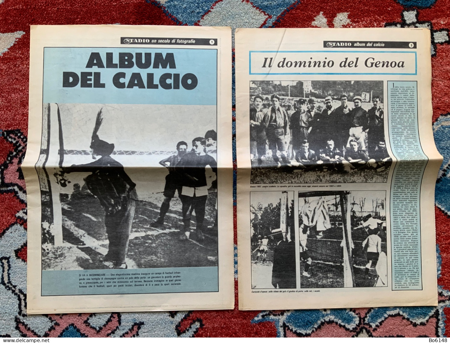 STADIO Inserti Anni '60 ALBUM CALCIO 1 E 2 : Album Del Calcio, Dominio Del Genoa - Deportes