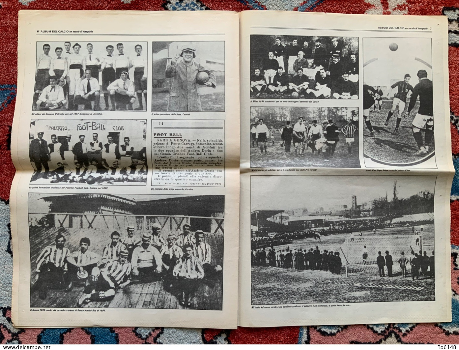 STADIO Inserti Anni '60 ALBUM CALCIO 1 E 2 : Album Del Calcio, Dominio Del Genoa - Sports