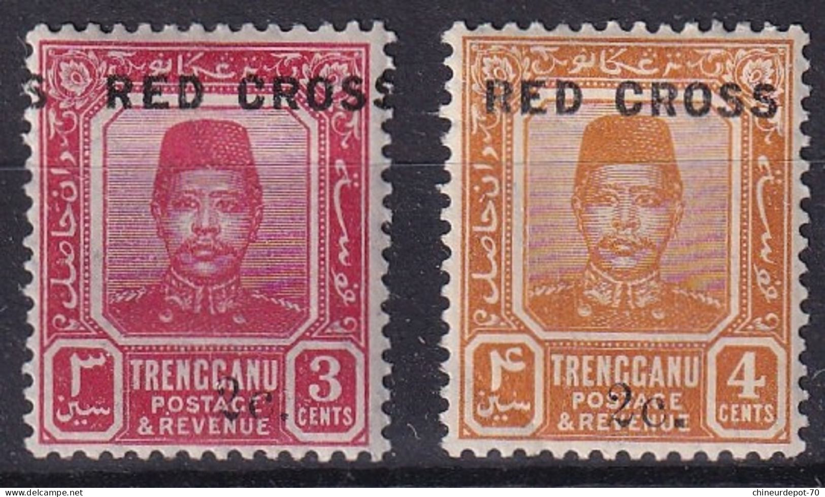 Trengganu État De Malaisie Red Cross Neufs Avec Charnières * - Trengganu