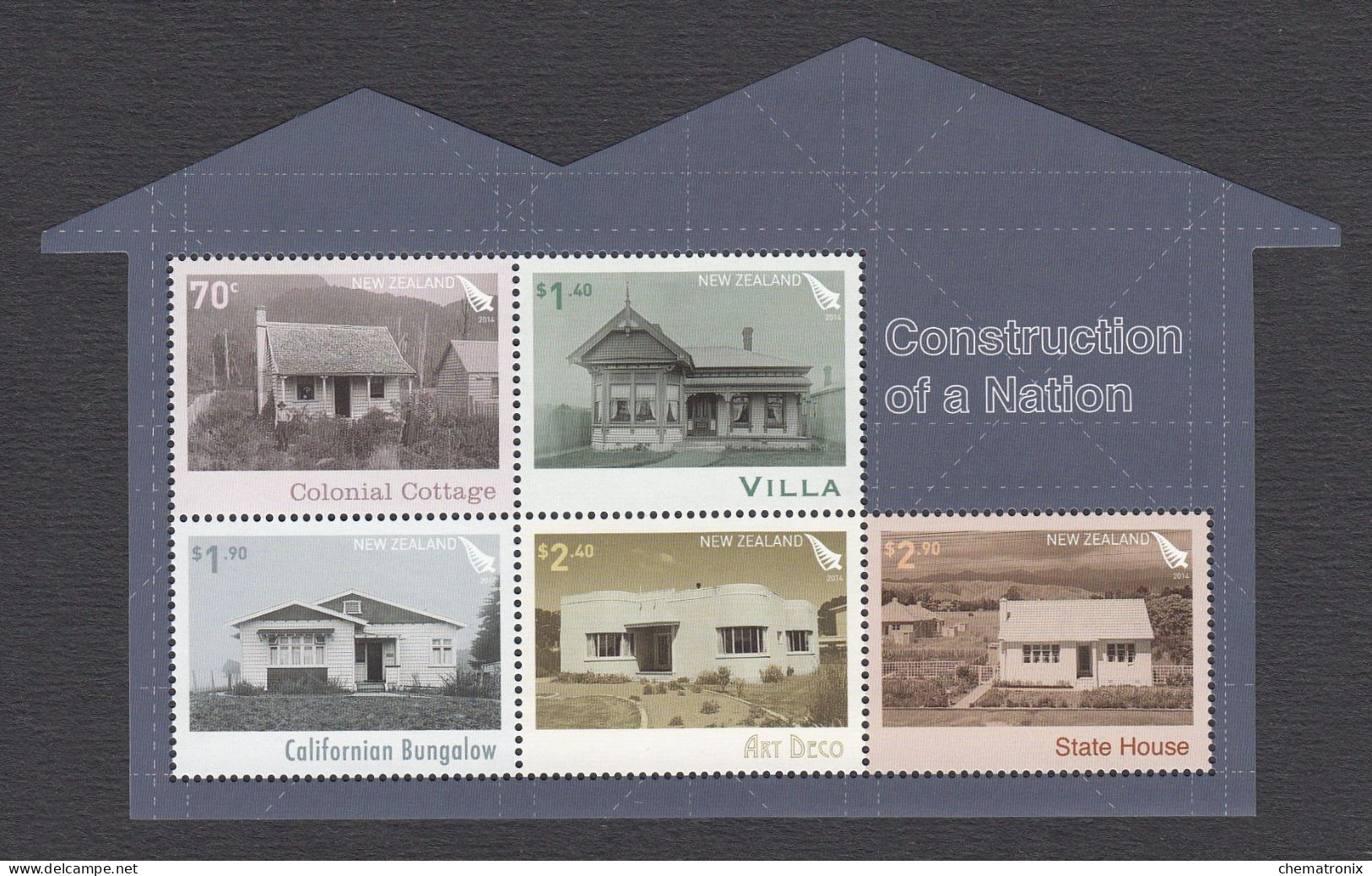 New Zealand 2014 - Construction Of A Nation - Set+m/s - MNH ** - Unused Stamps