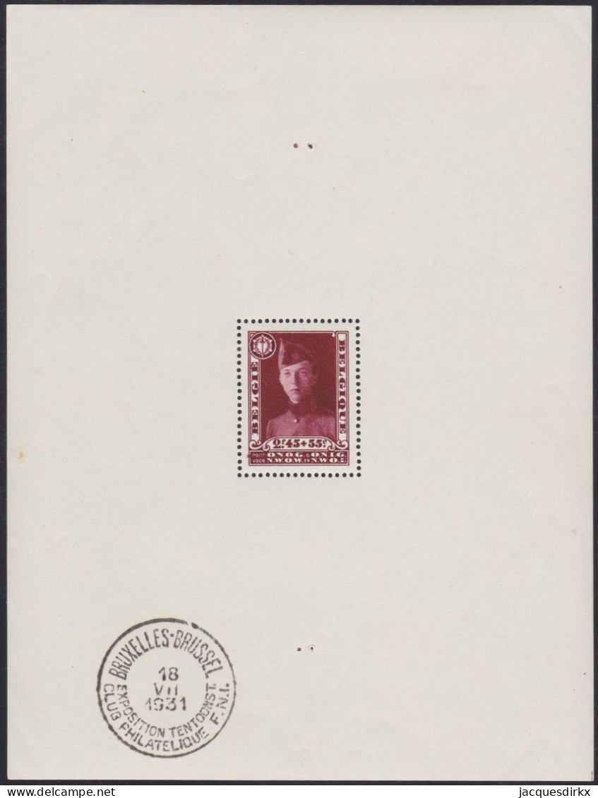 Belgie  .   OBP    .    Blok  3  (2 Scans)      .   **    .   Postfris    .   /   .    Neuf Avec Gomme Et SANS Charnière - 1924-1960