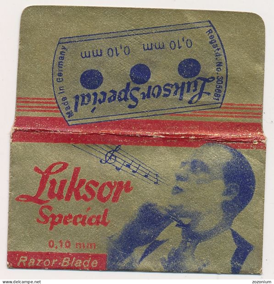 RAZOR BLADE WRAPPER - "LUKSOR Special"  - LAMETTE DA BARBA LAMES DE RASOIR  Vintage Old - Lames De Rasoir