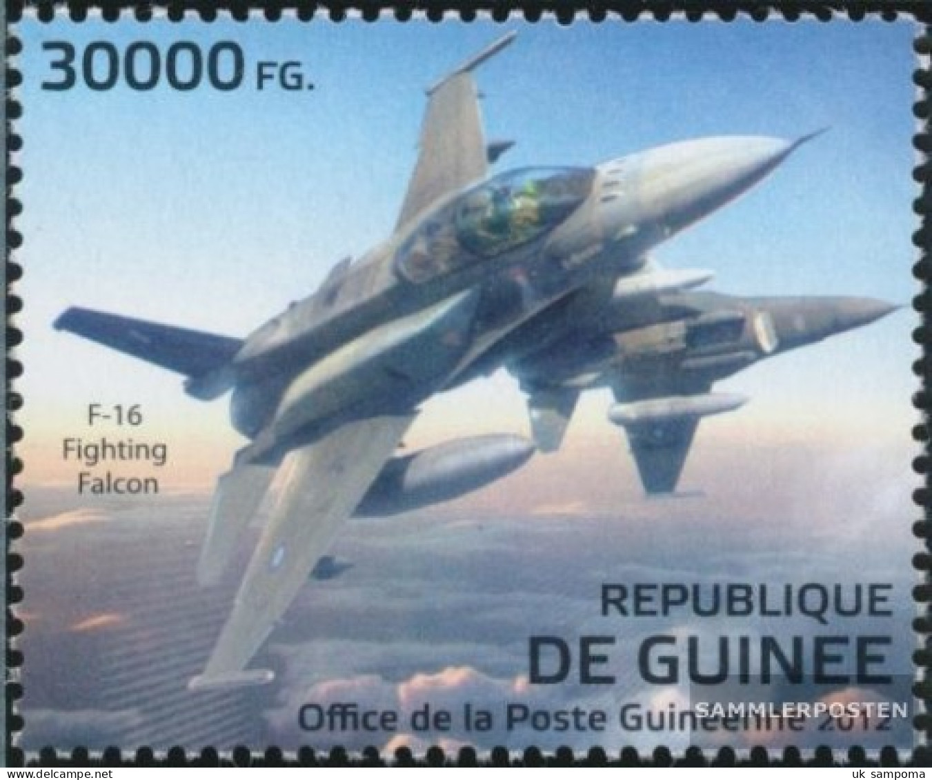 Guinea 9295 (complete. Issue) Unmounted Mint / Never Hinged 2012 Jagdflugzeuge - Guinée (1958-...)