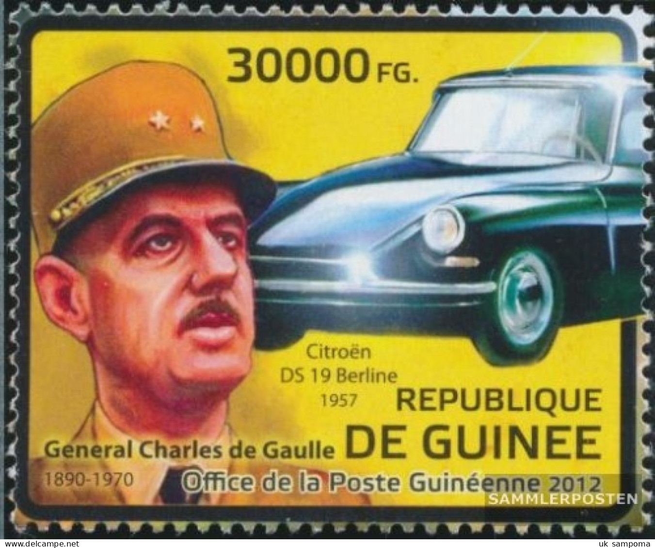 Guinea 9287 (complete. Issue) Unmounted Mint / Never Hinged 2012 Historical Transport - Guinée (1958-...)