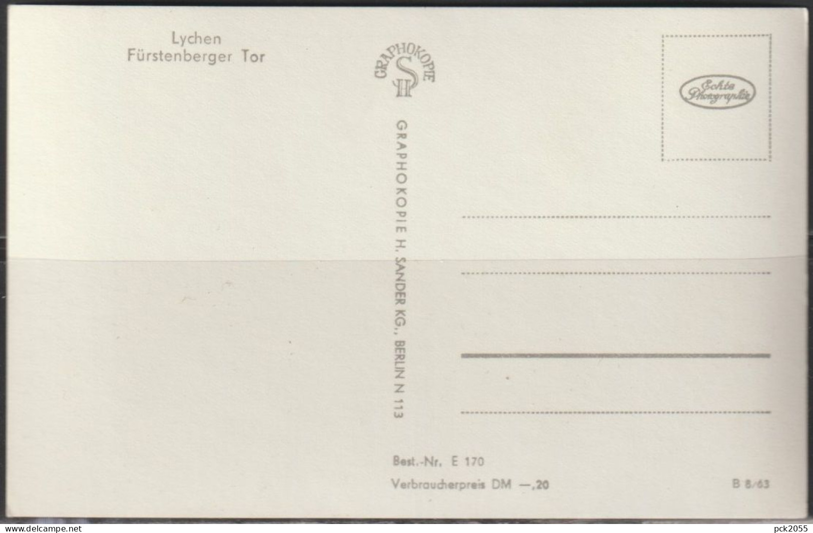 LYCHEN - Fürstenberger Tor - Nicht Gelaufen  (AK 4638 ) Günstige Versandkosten - Lychen