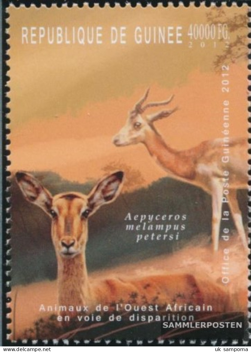 Guinea 9193 (complete. Issue) Unmounted Mint / Never Hinged 2012 Affected Animals Westafrikas - Guinée (1958-...)