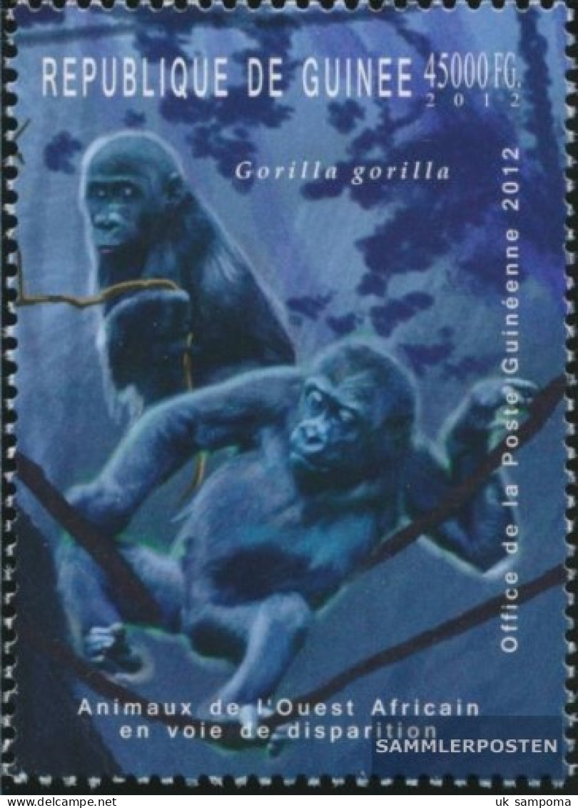 Guinea 9186 (complete. Issue) Unmounted Mint / Never Hinged 2012 Affected Animals Westafrikas - Guinée (1958-...)