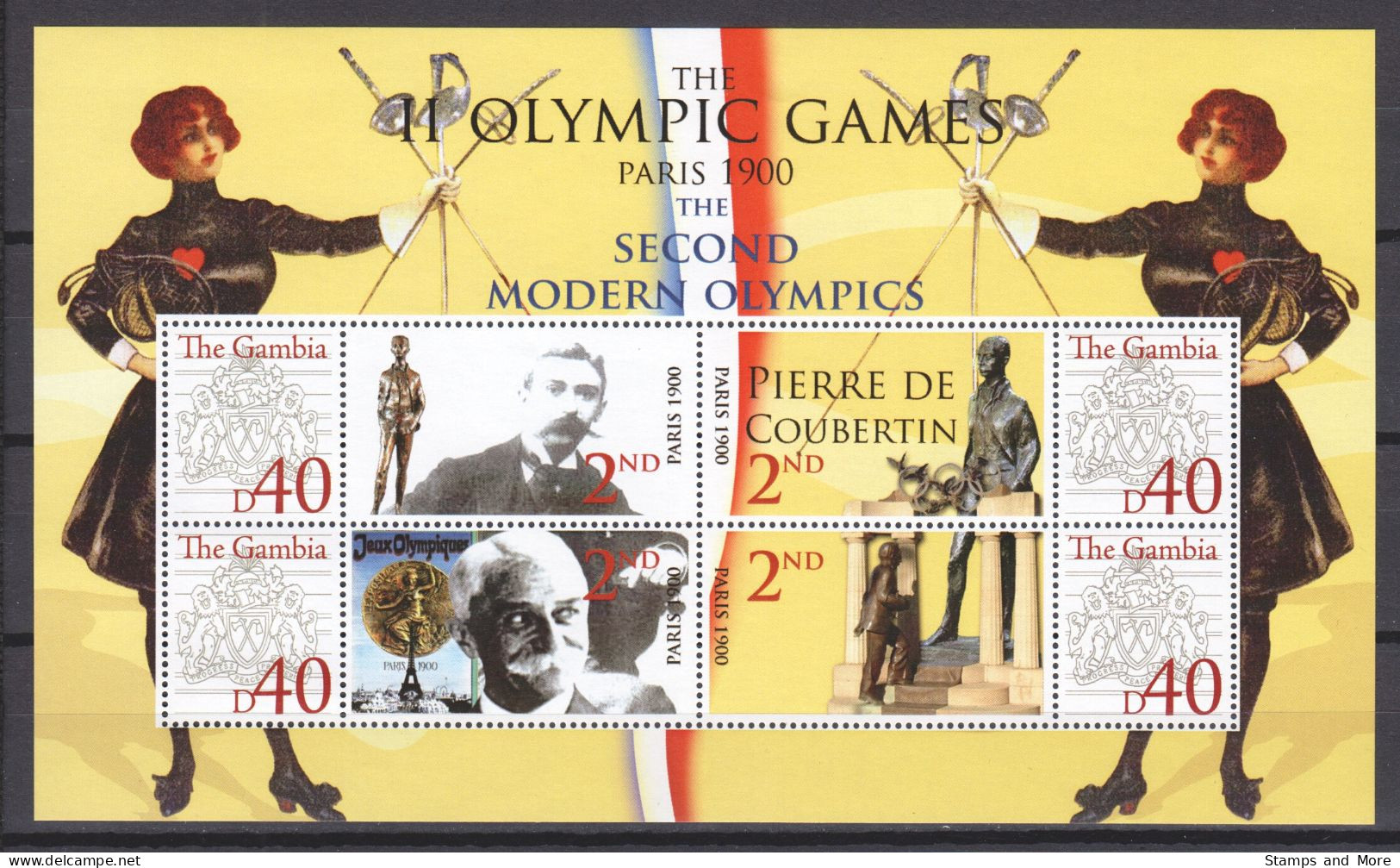 Gambia - SUMMER OLYMPICS PARIS 1900 - Set 1 Of 2 MNH Sheets - Summer 1900: Paris