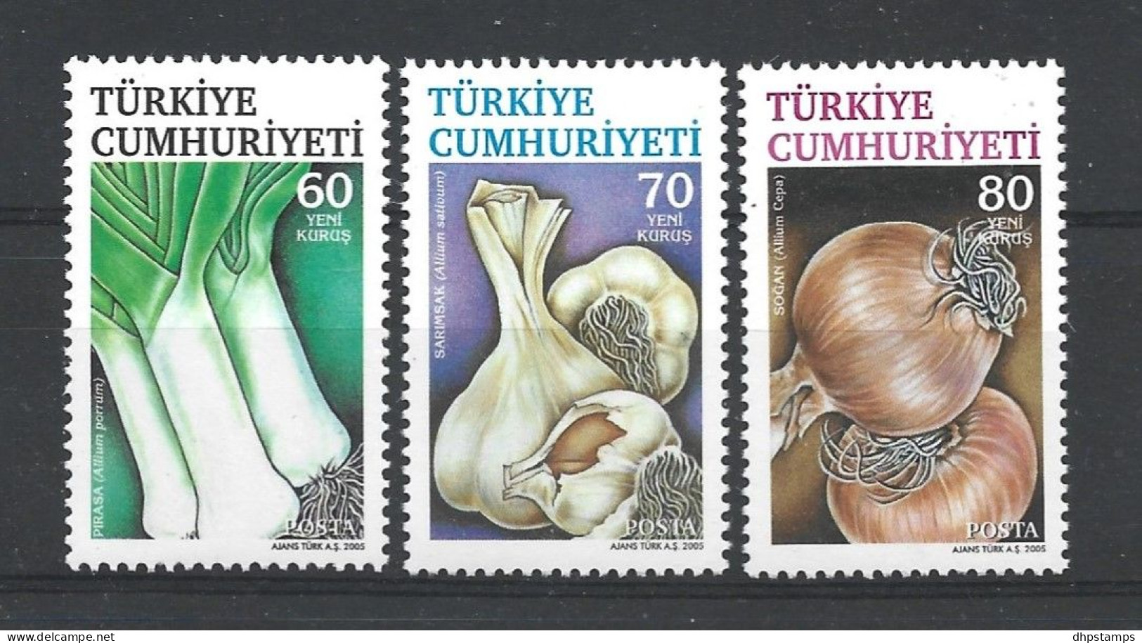 Turkije 2005 Vegetables Y.T. 3209/3211 ** - Unused Stamps