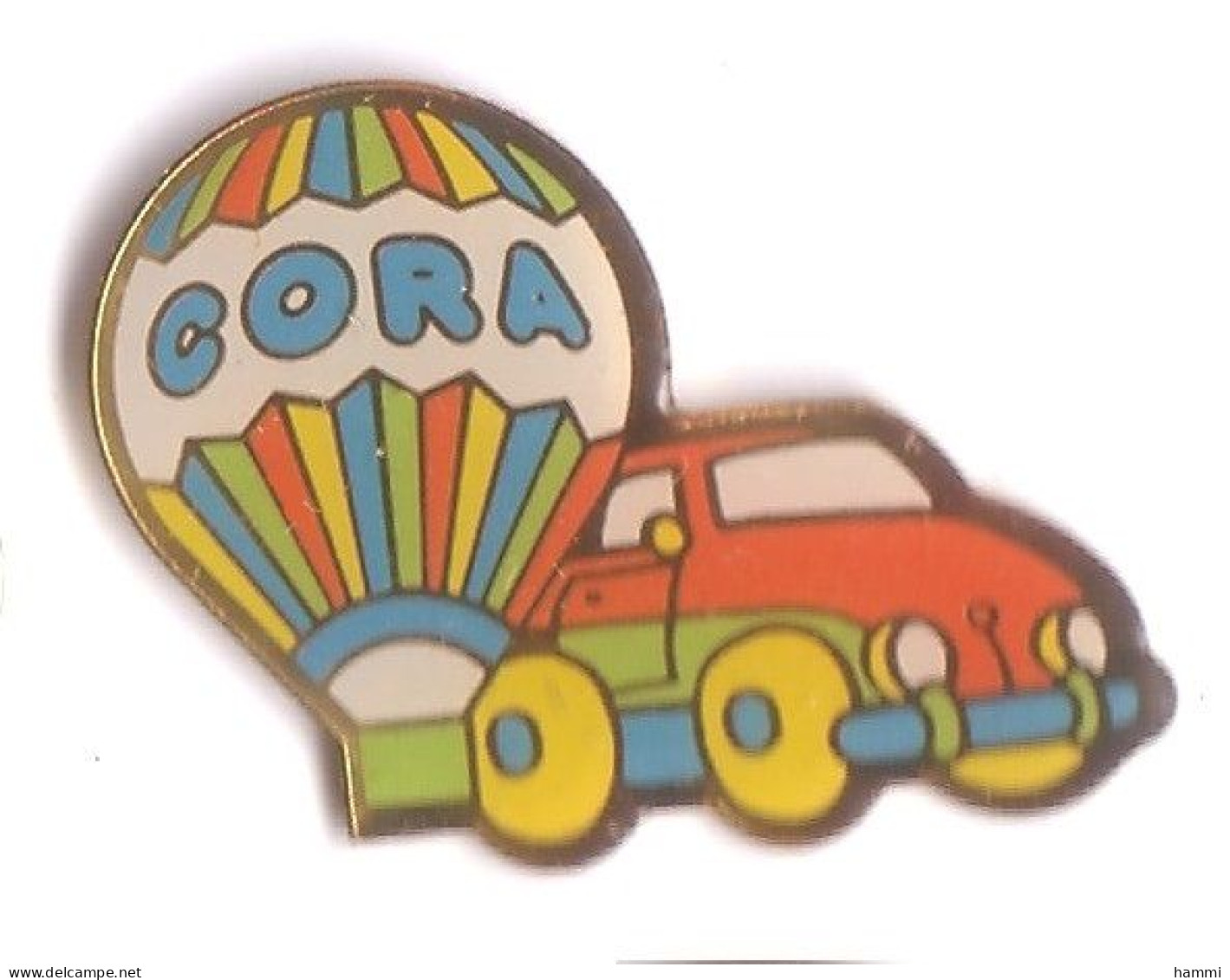 E96 Pin's Montgolfière Balloon Magasin Cora Jouet Voiture Achat Immédiat - Montgolfières