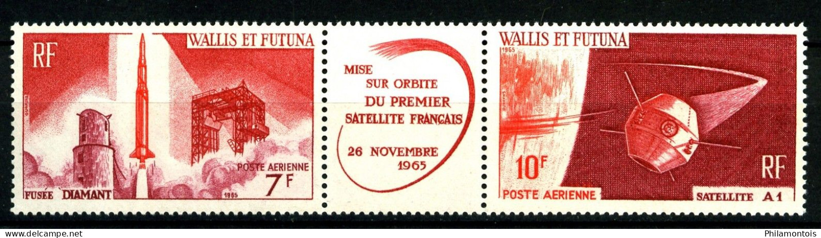 WALLIS - PA  25A - Triptyque Satellite A1 - Neuf N** - Très Beau - Unused Stamps