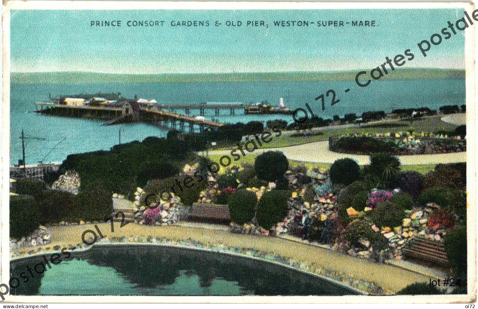 CPSM Angleterre > Somerset > Weston-Super-Mare - Prince Consort Gardens Old Pier - Weston-Super-Mare