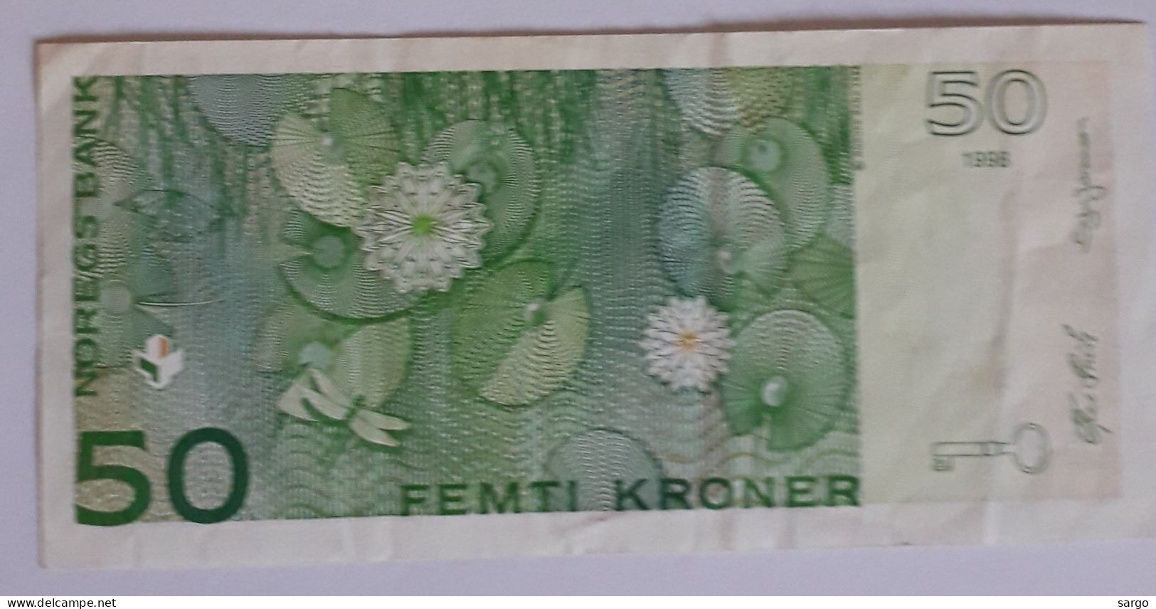 NORWAY - 50 KRONER - 1996-2015 - CIRC P 46 - BANKNOTES - PAPER MONEY - CARTAMONETA - - Norvège