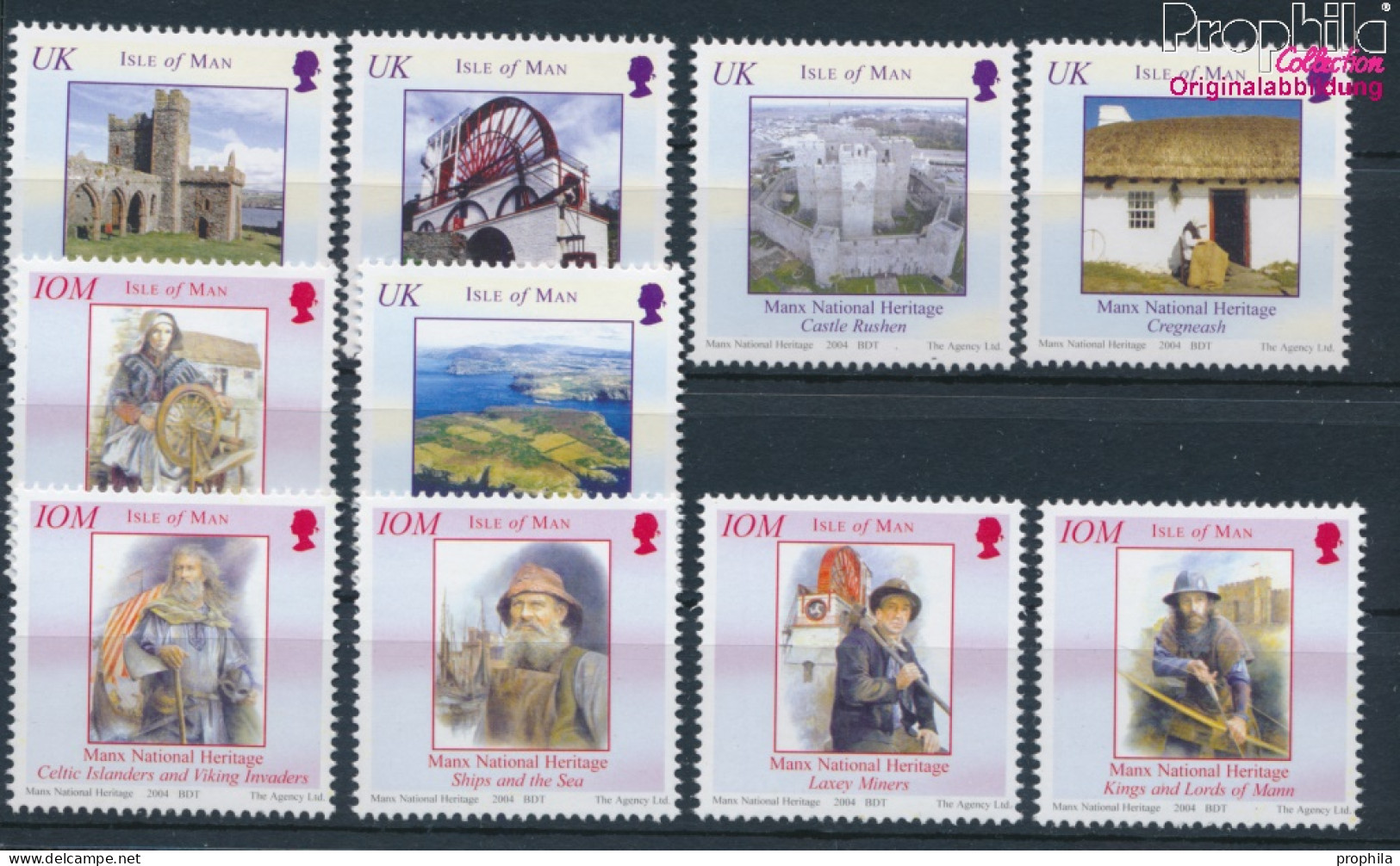 GB - Isle Of Man 1143-1152 (kompl.Ausg.) Postfrisch 2004 Geschichte Von Man (10301498 - Man (Ile De)