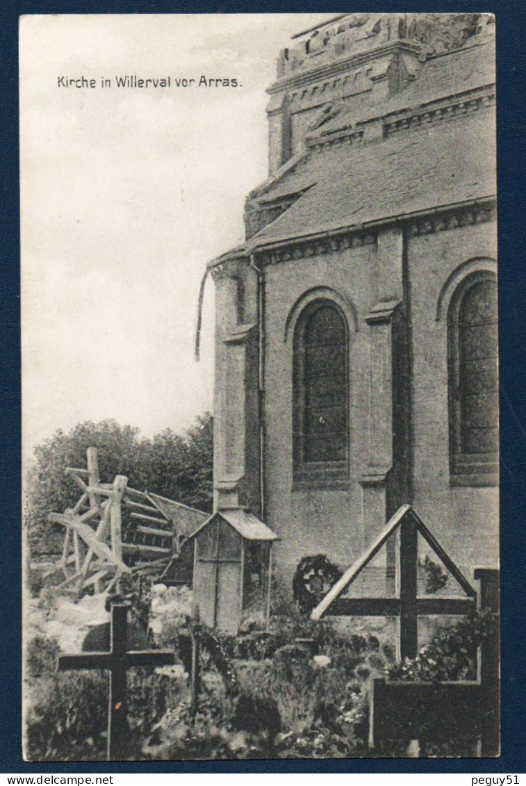 59. Environs De Arras. Willerval. Eglise Saint-Nicolas. Feldpost Camouflé Février 1918 - Arras