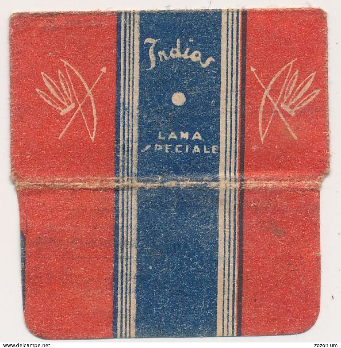 RAZOR BLADE WRAPPER - "INDIOS"  - LAMETTE DA BARBA LAMES DE RASOIR  Vintage Old - Lames De Rasoir