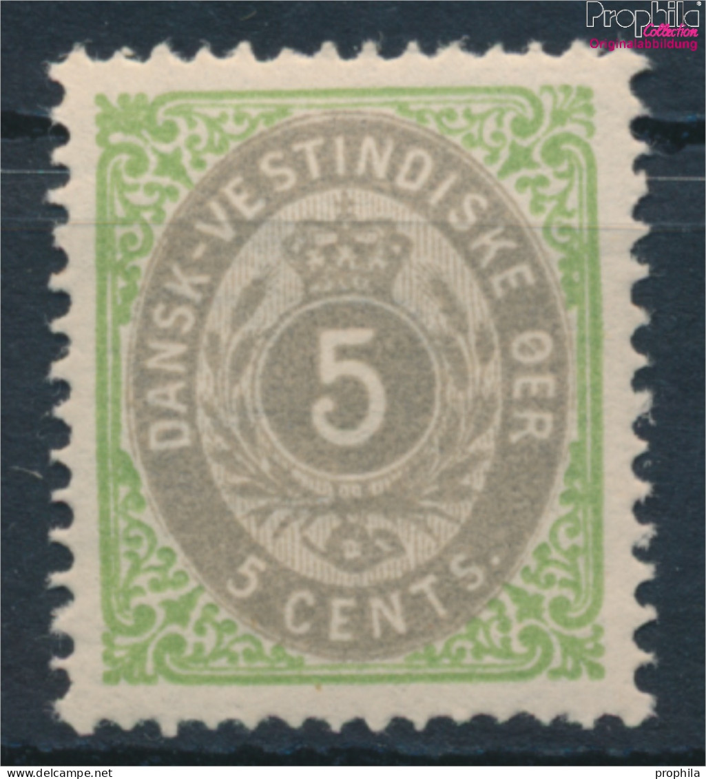 Dänisch-Westindien 10II Mit Falz 1876 Ziffern (10301392 - Dänisch-Westindien