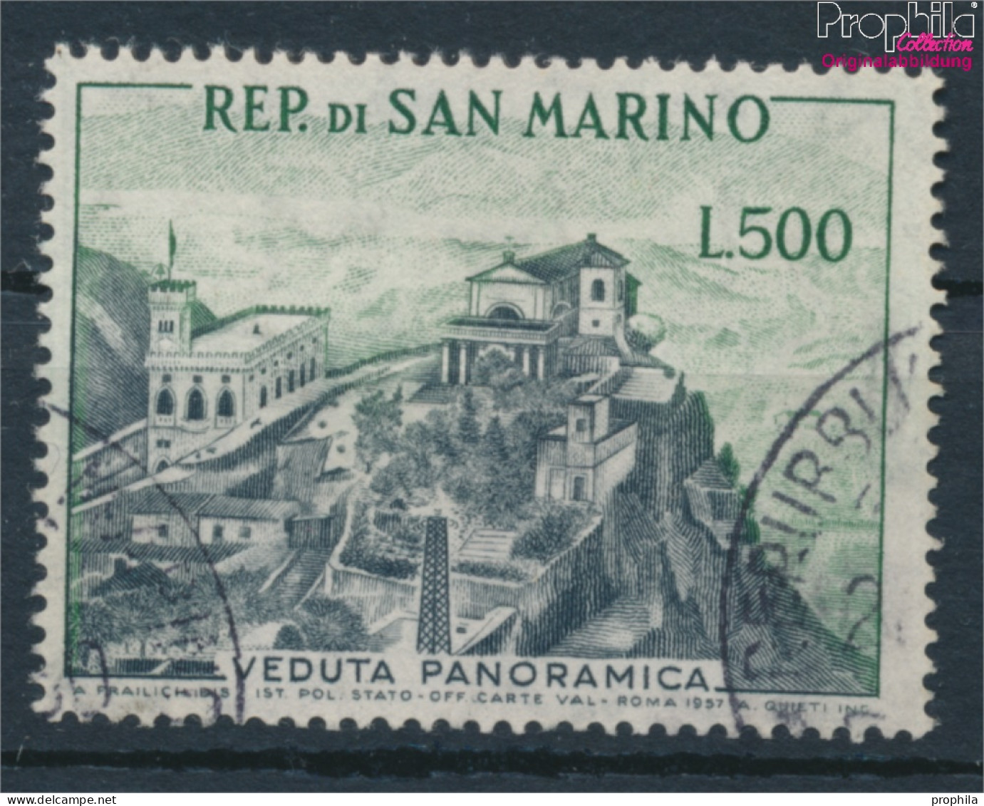 San Marino 586 (kompl.Ausg.) Gestempelt 1958 Freimarke - Landschaften (10326281 - Used Stamps