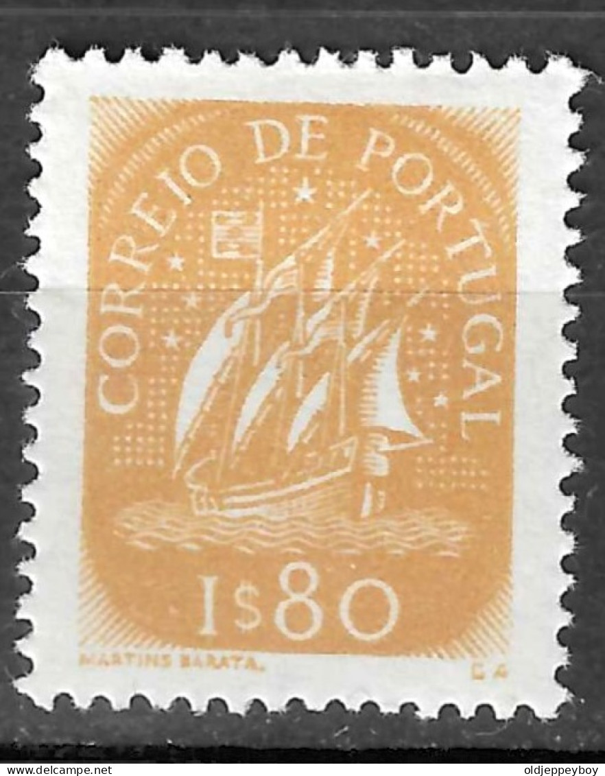 PORTUGAL - 1948-1949- Caravela. Novos valores e cores. 1$80,1$50, 1$00 * MVLH Afinsa nº 700, 699, 697