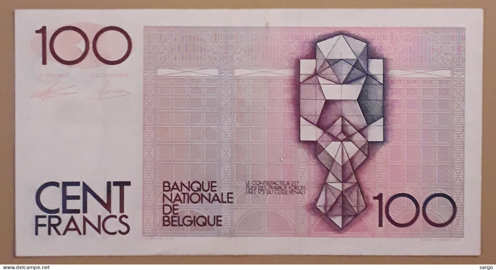 BELGIUM - 100 FRANCS - 1978 - CIRC P 142 - BANKNOTES - PAPER MONEY - CARTAMONETA - - 100 Francos