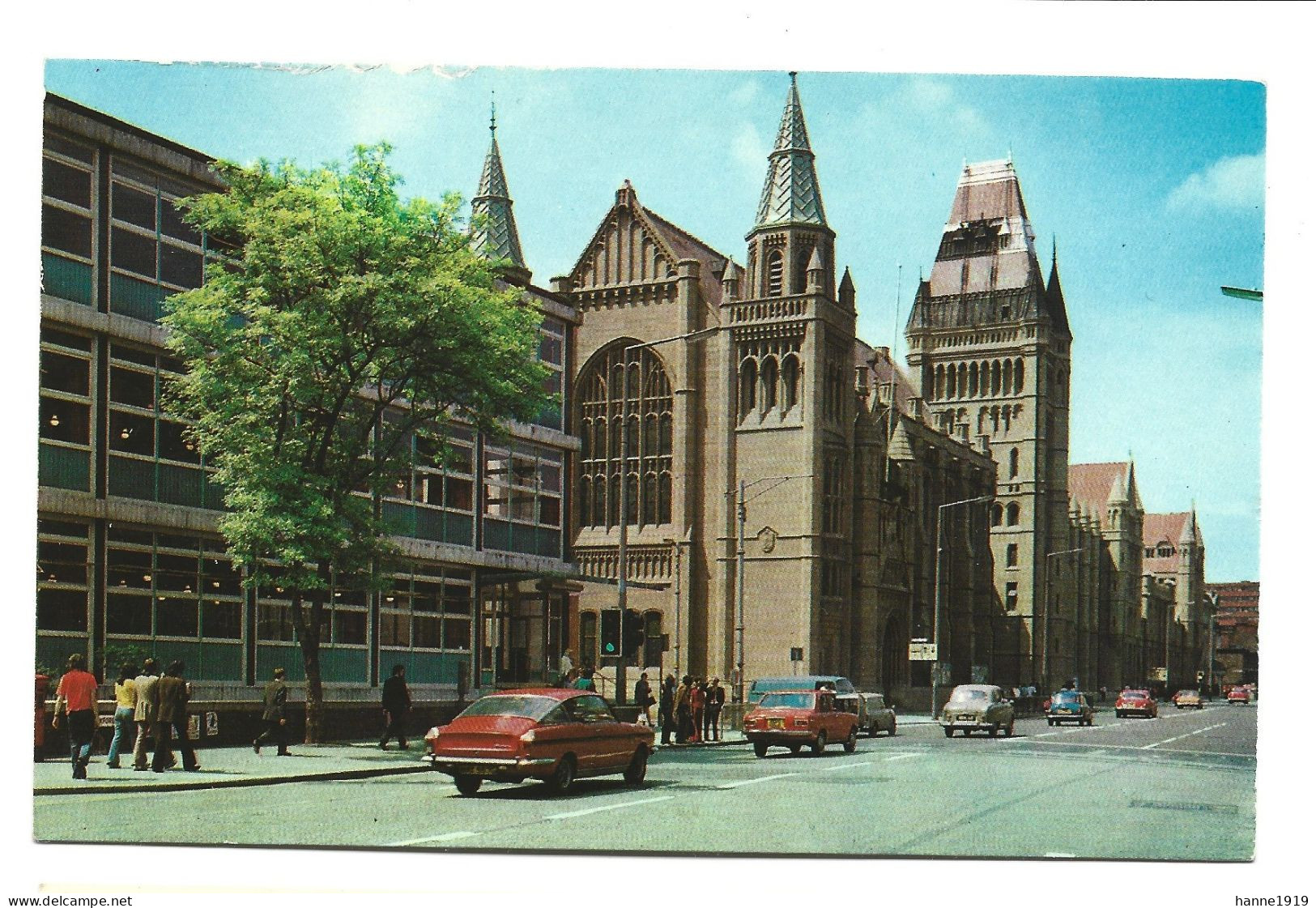 Manchester The University Old Cars Photo Card Lancashire England Htje - Manchester