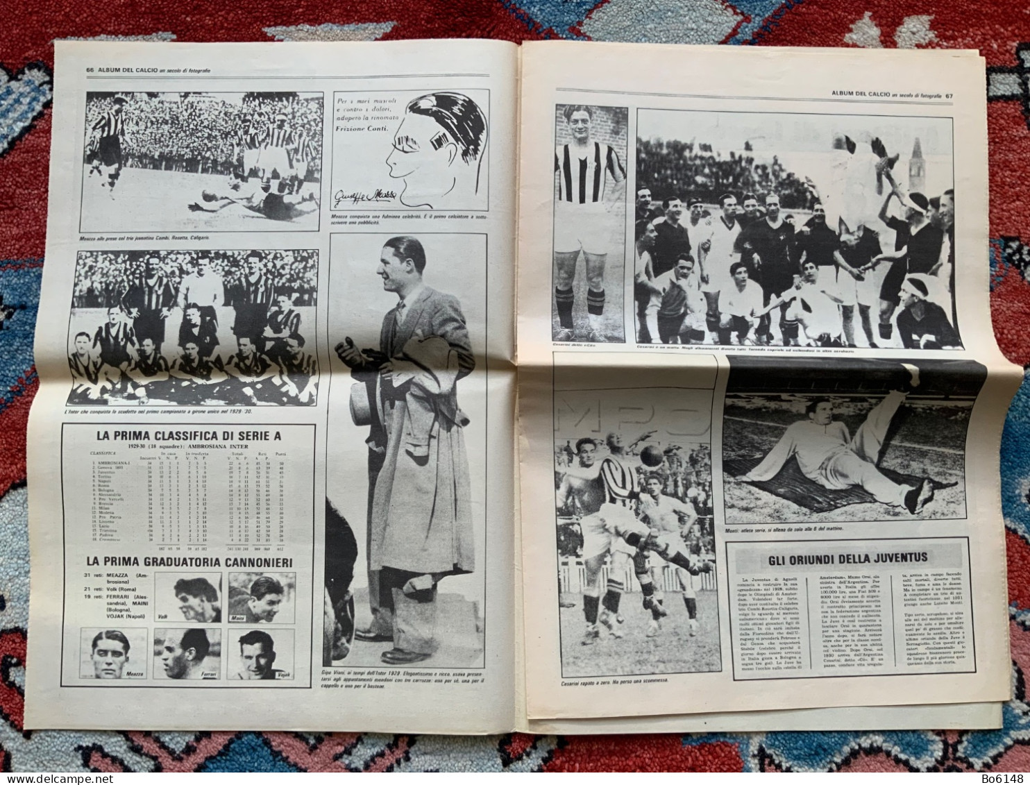 STADIO Inserti Anni '60 ALBUM CALCIO N.9 E 10 :  La Juve Dei 5 Anni, Italia Dei 2 Mondiali - Deportes