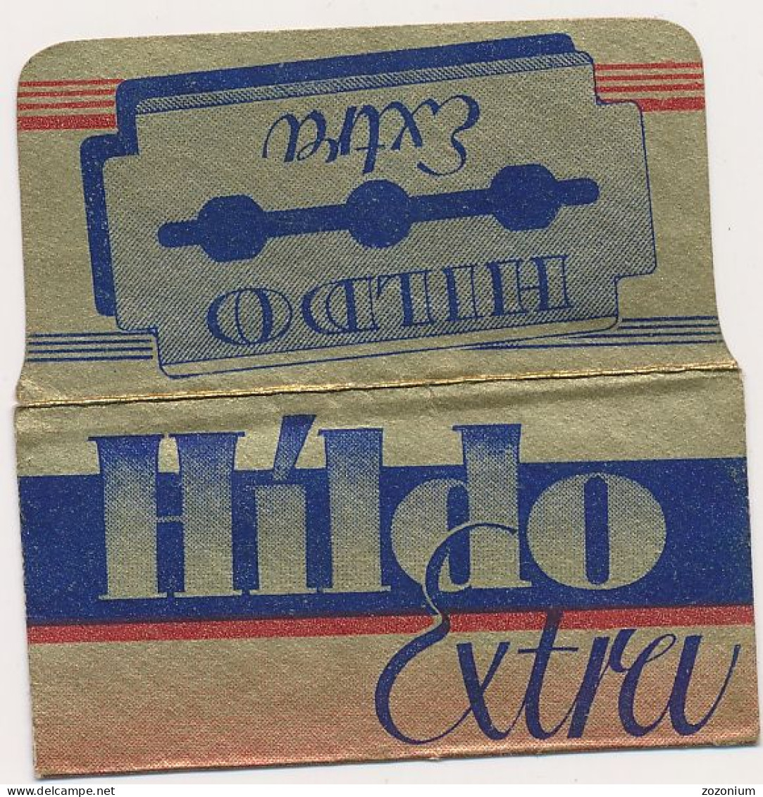 RAZOR BLADE WRAPPER - "HILDO EXTRA"  - LAMETTE DA BARBA LAMES DE RASOIR  Vintage Old - Rasierklingen