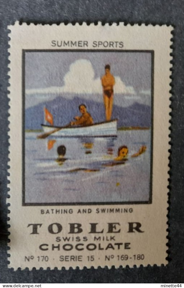 SUISSE NESTLE 1900' TOBLER CHOCOLATE PLONGEON DIVING NATATION  JEUX GAMES CHOKOLADO - Schwimmen