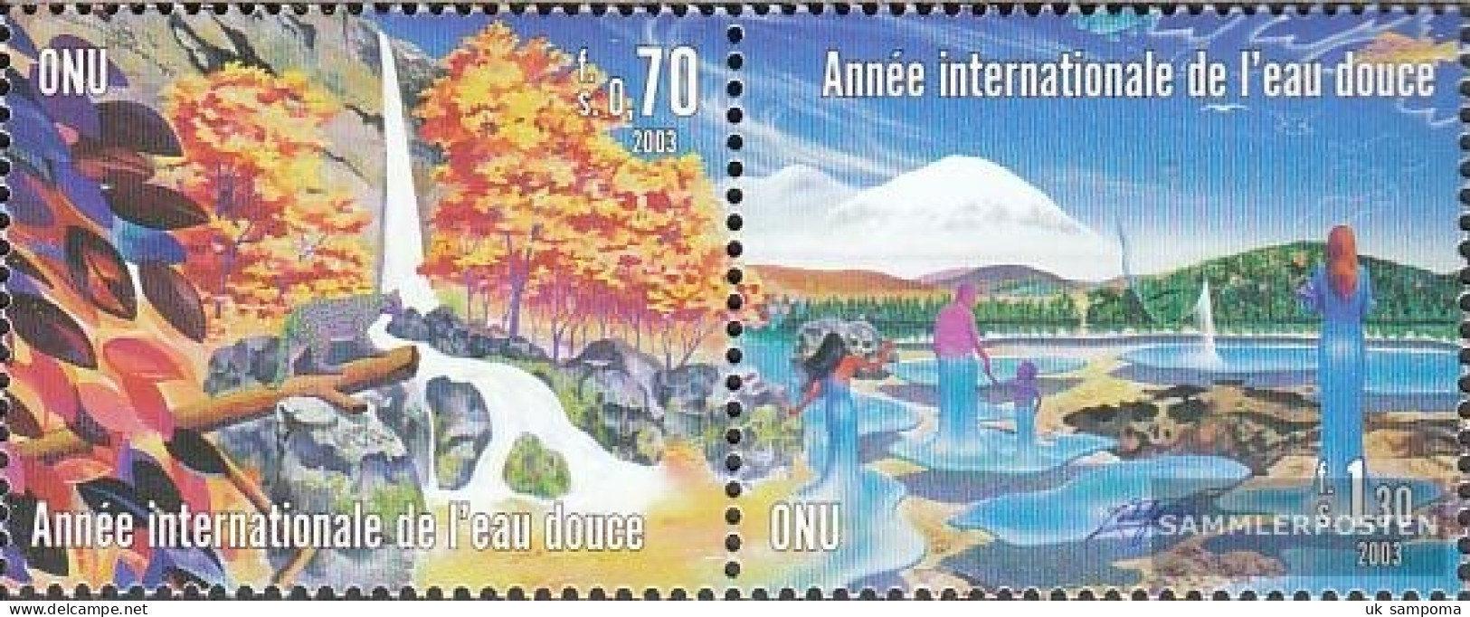 UN - Geneva 470-471 Couple (complete. Issue.) Unmounted Mint / Never Hinged 2003 Year Of Süßwassers - Ungebraucht