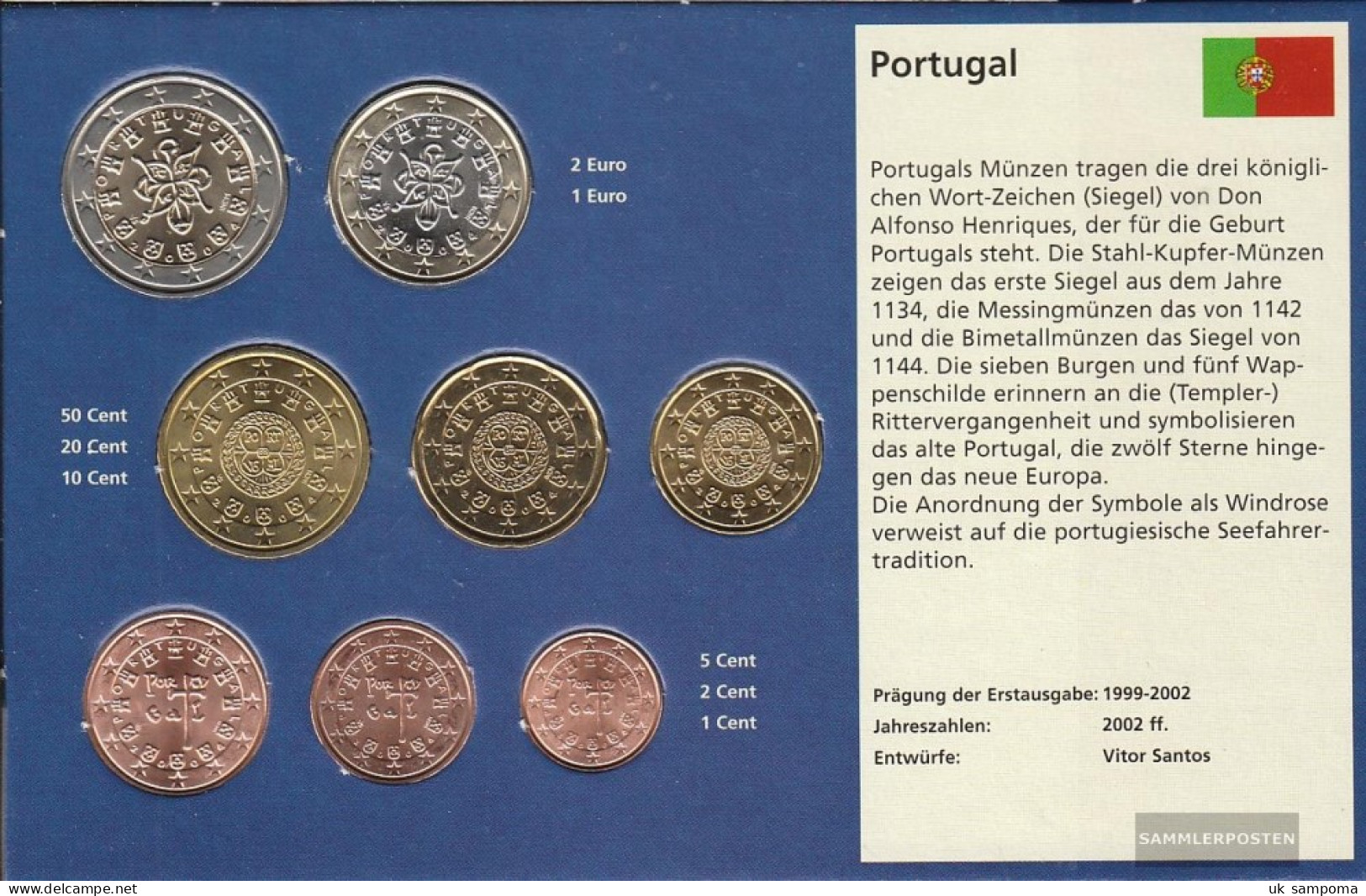 Portugal 2004 Stgl./unzirkuliert Kursmünzensatz Stgl./unzirkuliert 2004 Euro Reprint - Portugal