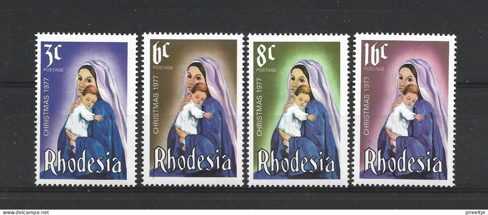 Rhodesia 1977 Christmas Y.T. 294/297 ** - Rhodésie (1964-1980)