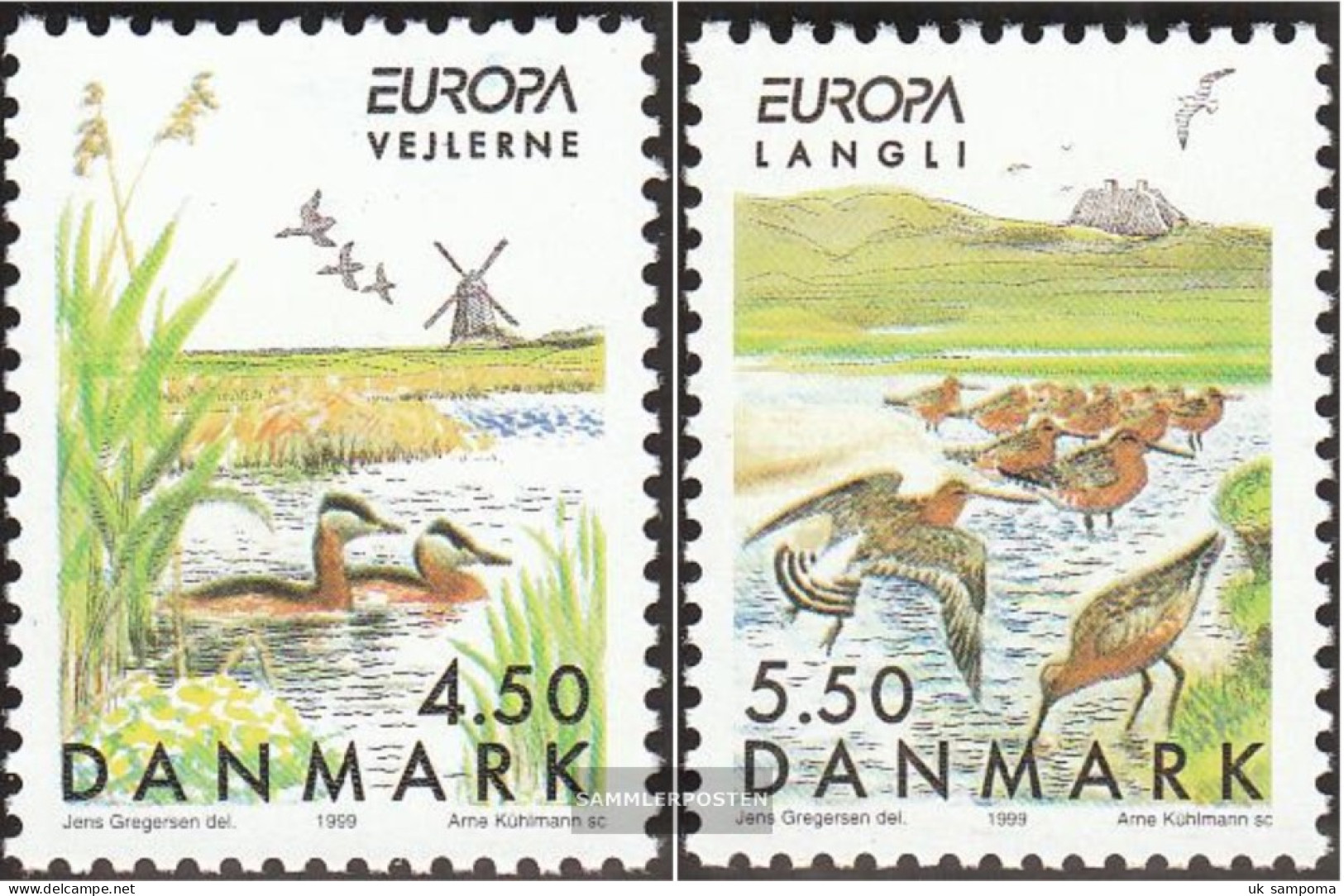 Denmark 1211-1212 (complete Issue) Unmounted Mint / Never Hinged 1999 National - Nuevos