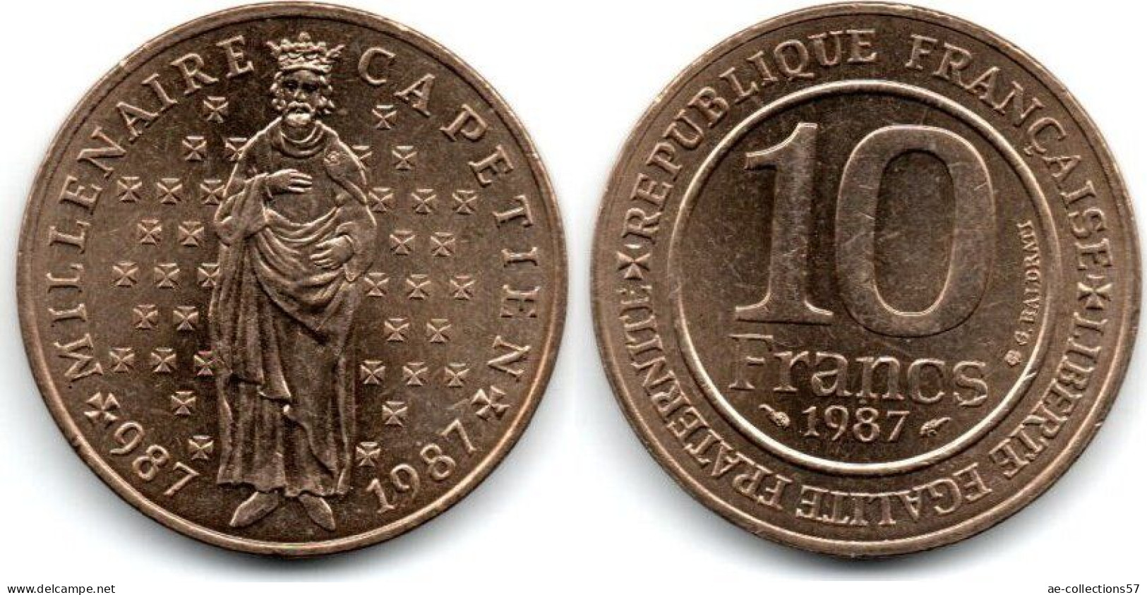 MA 30602 / France - Frankreich 10 Francs 1987 Capet SUP - 10 Francs