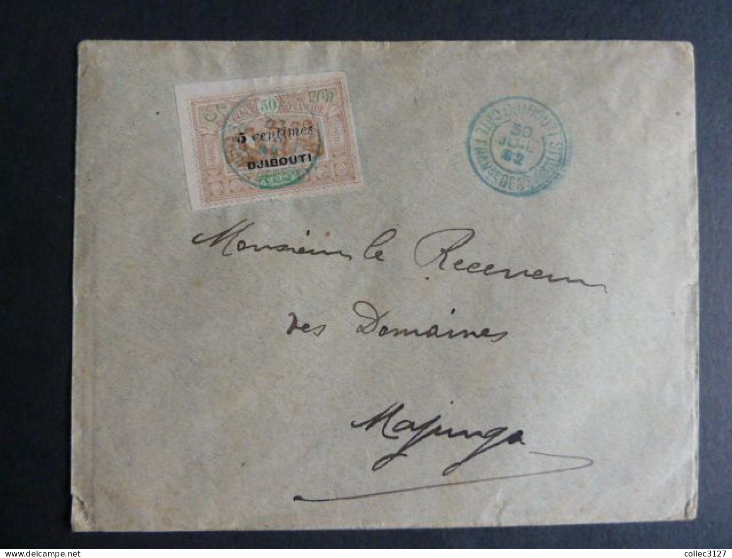 H2 - Cote Des Somalis - YT 30 Sur Lettre De Djibouti Vers Majunga - 1902 - Cachet D'arrivée Majunga Au Dos - Briefe U. Dokumente