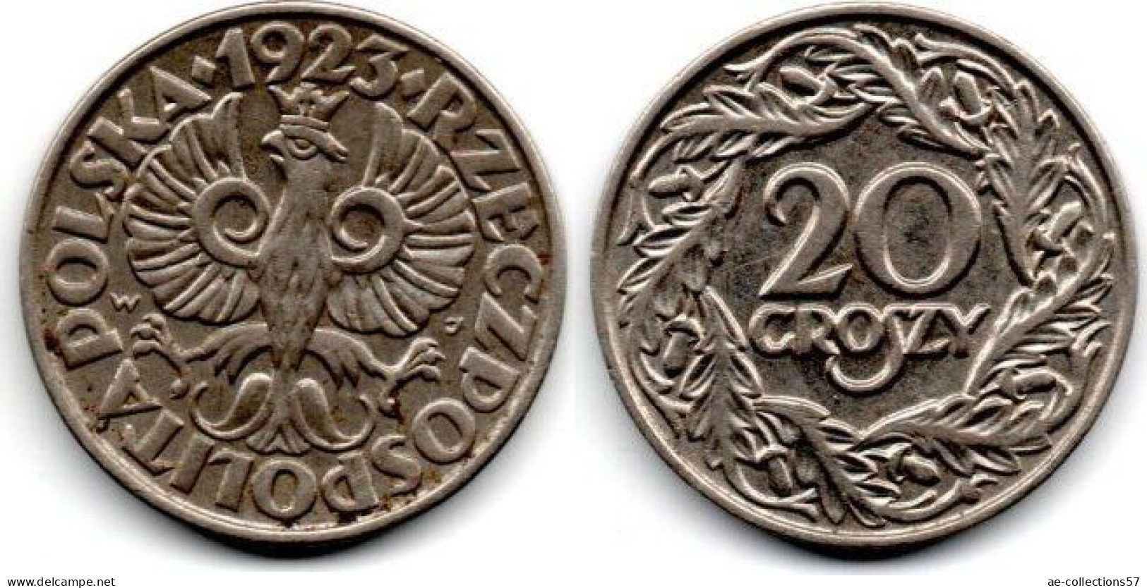 MA 30661 / Pologne - Poland - Polen 20 Groszy 1923 SUP - Pologne