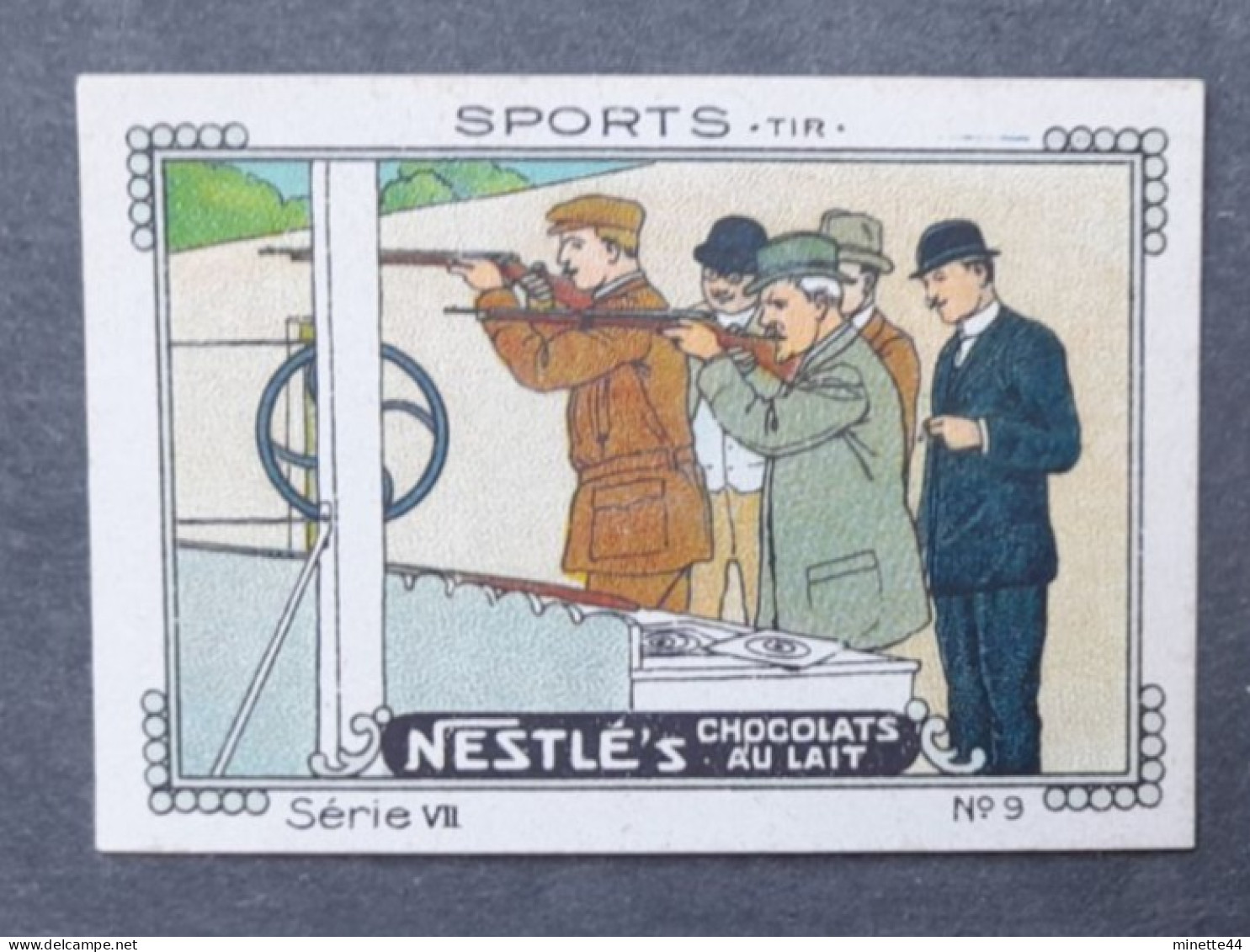 SUISSE NESTLE  1900'  TIR SHOT JEUX GAMES Imperf Nd - Schieten (Wapens)