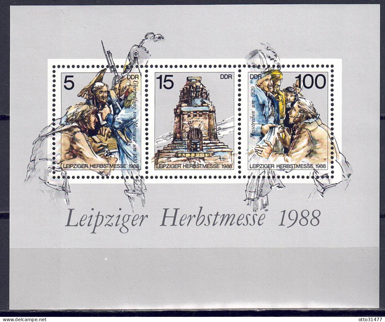 DDR 1988 - Leipziger Messe, Block 95, Postfrisch ** / MNH - 1981-1990