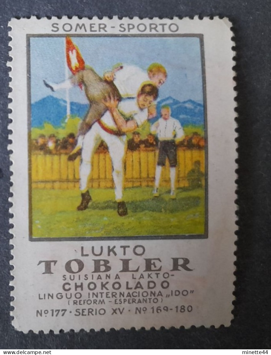 SUISSE NESTLE  1900'  LUTTE FREE STYLE  JEUX GAMES Chokolado TOBLER - Worstelen