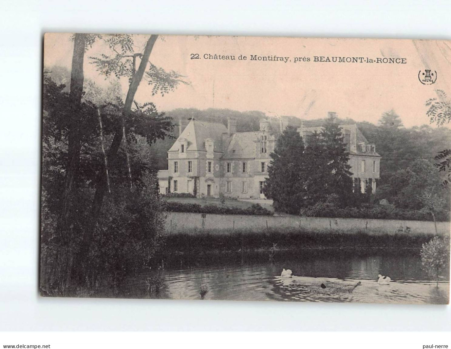Près BEAUMONT LA RONCE : Château De Montifray - état - Beaumont-la-Ronce