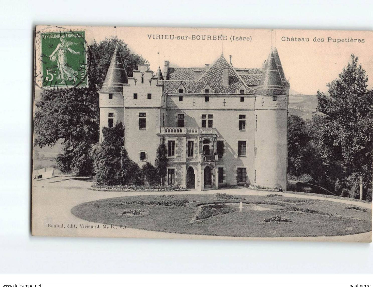 VIRIEU SUR BOURBRE : Château Des Pupetières - Très Bon état - Virieu