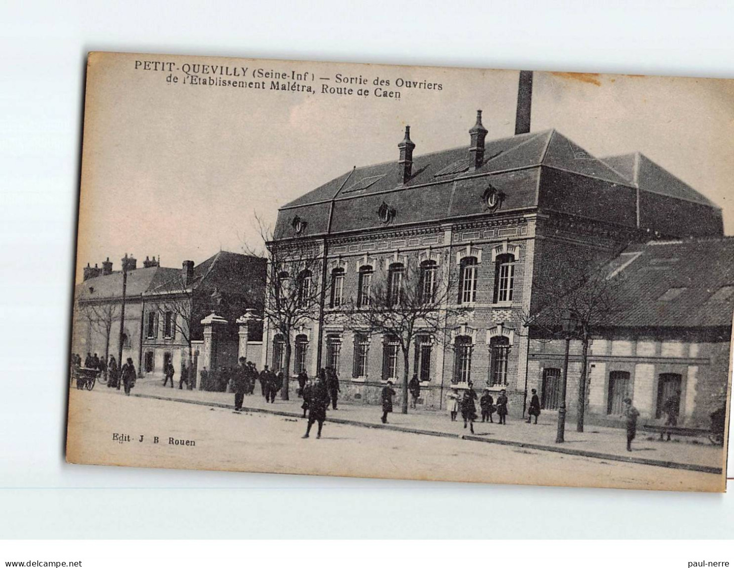 PETIT QUEVILLY : Sortie Des Ouvriers De L'Etablissement Malétra, Route De Caen - Très Bon état - Le Petit-Quevilly