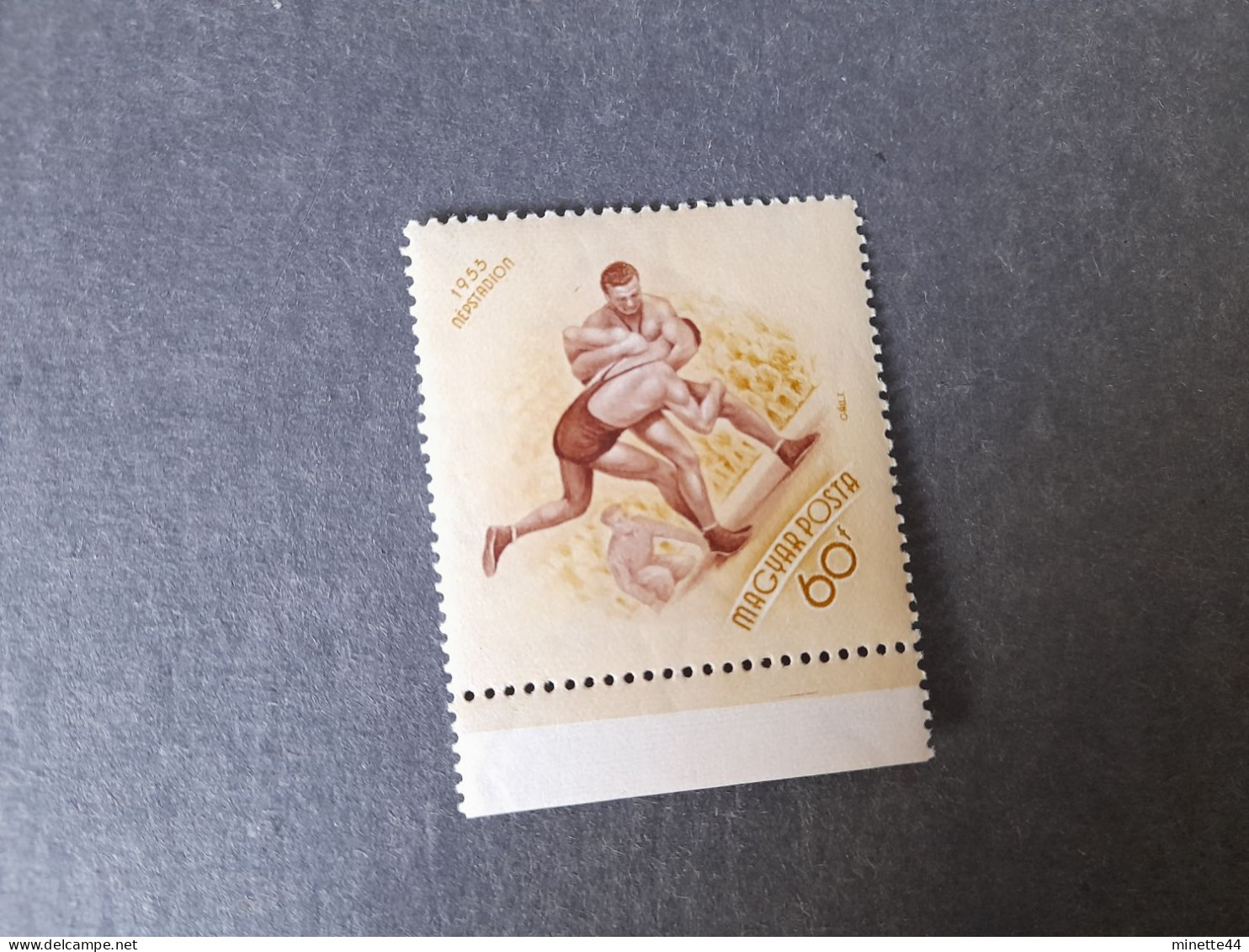 HONGRIE MAGYAR  1953 MNH**  LUTTE FREE STYLE  JEUX GAMES TOKYO - Lucha