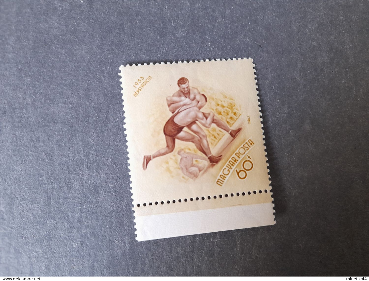 HONGRIE MAGYAR  1953 MNH**  LUTTE FREE STYLE  JEUX GAMES TOKYO - Wrestling