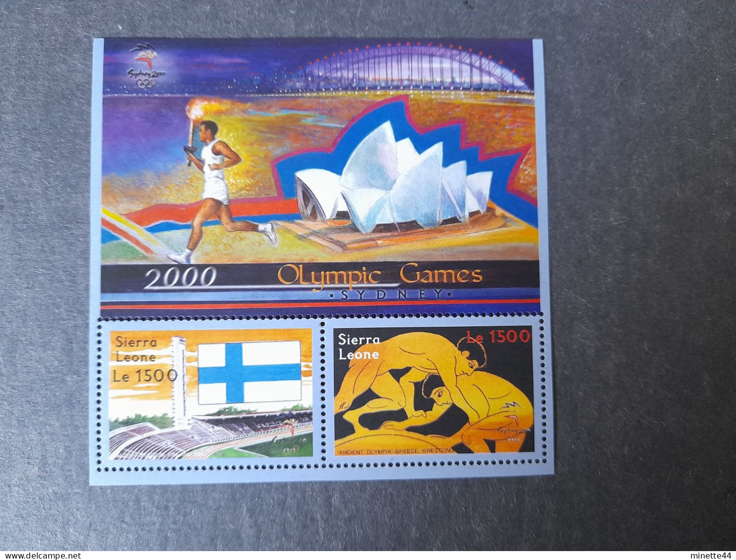 SIERRA LEONE  2000 MNH**  LUTTE FREE STYLE  JEUX GAMES SYDNEY HELSINKI 1952 - Lotta