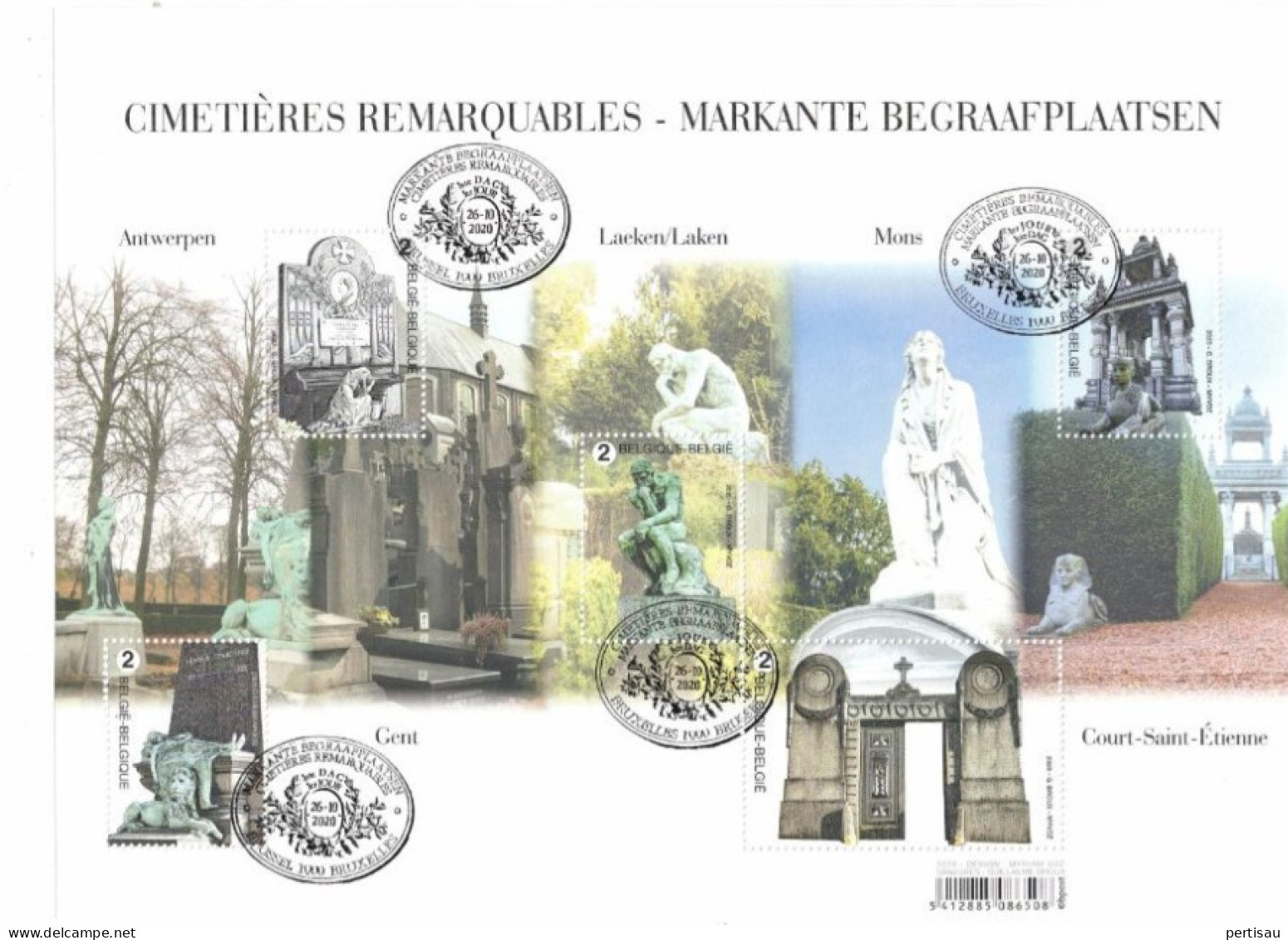 Markante Begraafplaatsen Uitgiftestempel 2020 - Used Stamps