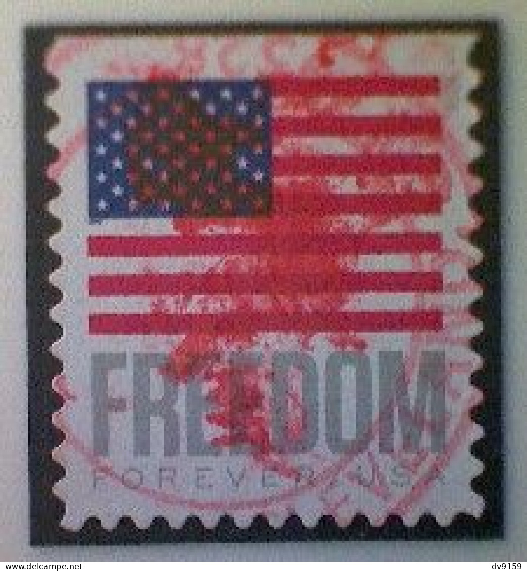 United States, Scott #5790, Used(o) Booklet, 2023, Flag Definitive: Freedom Flag, (63¢) Forever - Usati