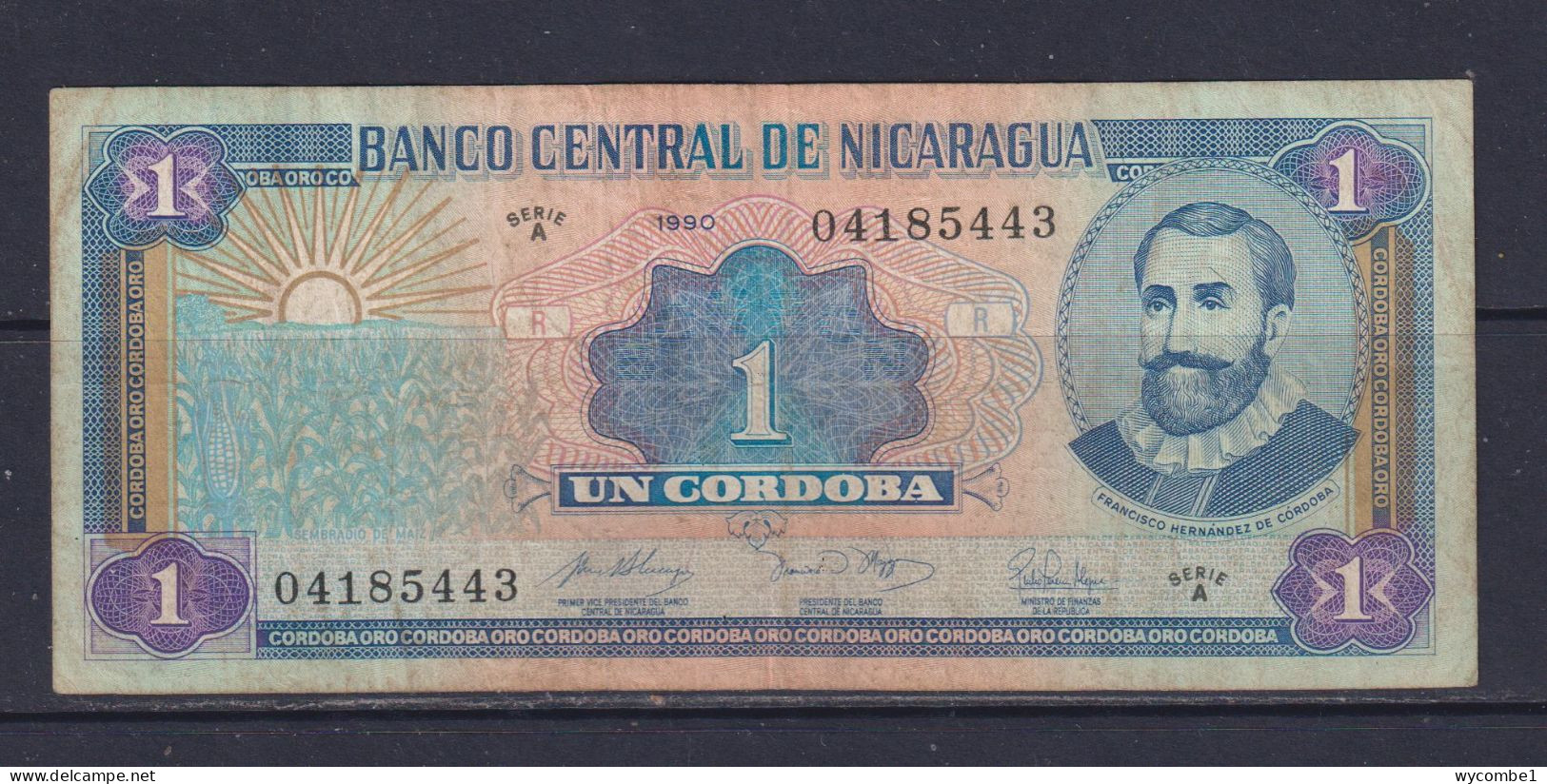 NICARAGUA - 1990 1 Cordoba Circulated Banknote - Nicaragua